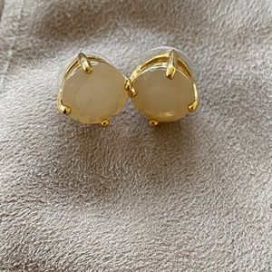 Gold and Pink Gem Studs